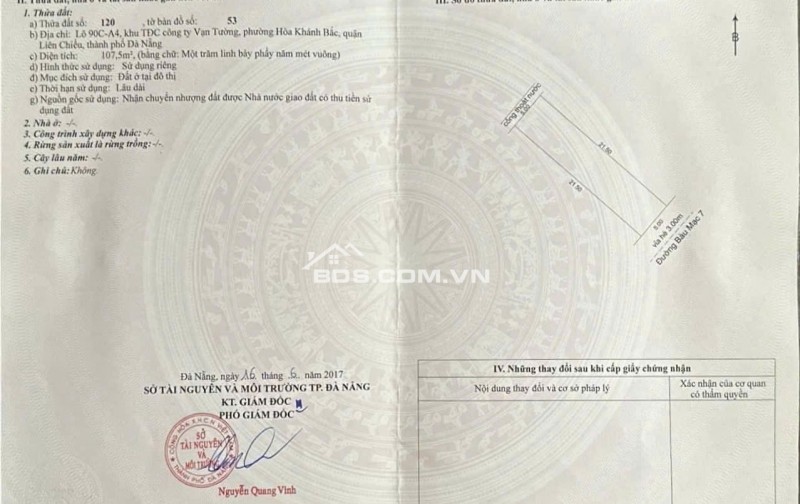 Bán Đất Đường Bàu Mạc 7, Phường Hòa Khánh Bắc, Quận Liên Chiểu.